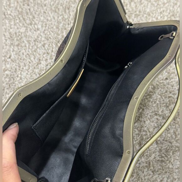 Unique Colorful Rose Embossed Cowhide Handmade  Retro Style Kisslock Handbag - Picture 15 of 17